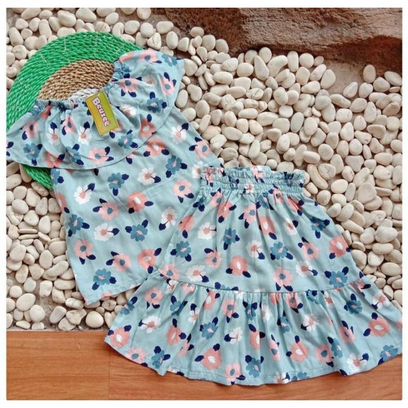 SABRINA SET//SETELAN ANAK PEREMPUAN RAYON