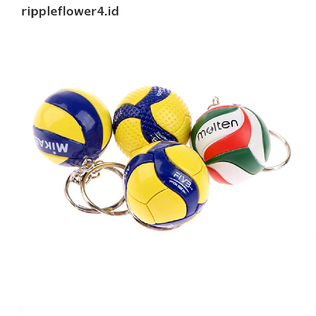 {rippleflower4.id} Gantungan Kunci Voli Ornamen Usaha Hadiah Voli Gantungan Kunci Bola Pantai Spo~