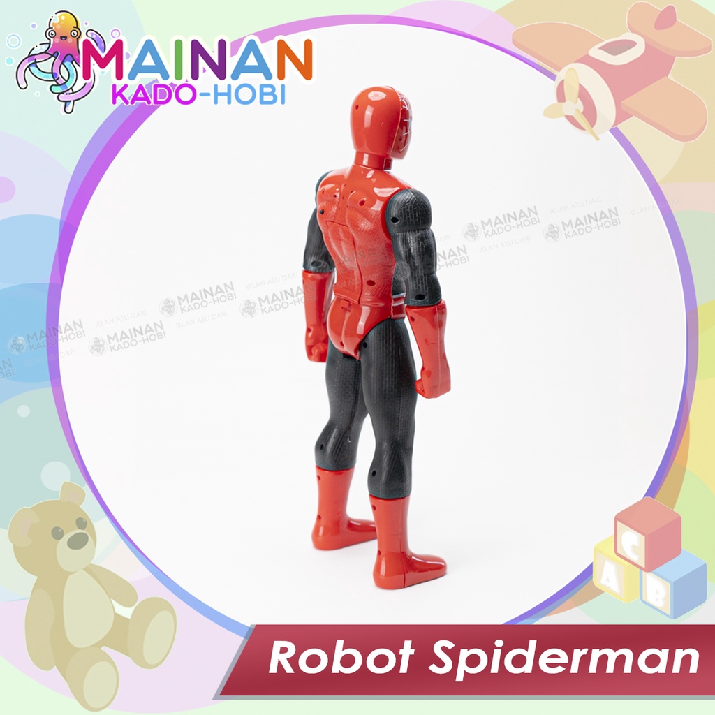 MAINAN ANAK MINIATUR ACTION FIGUR SUPERHERO ROBOT BONEKA SPIDERMAN