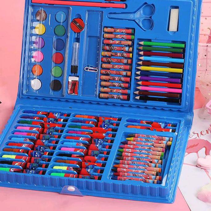 

Best!! stationery set pensil crayon cat air perlengkapan sekolah menggambar anak isi 86 pensil warna ル