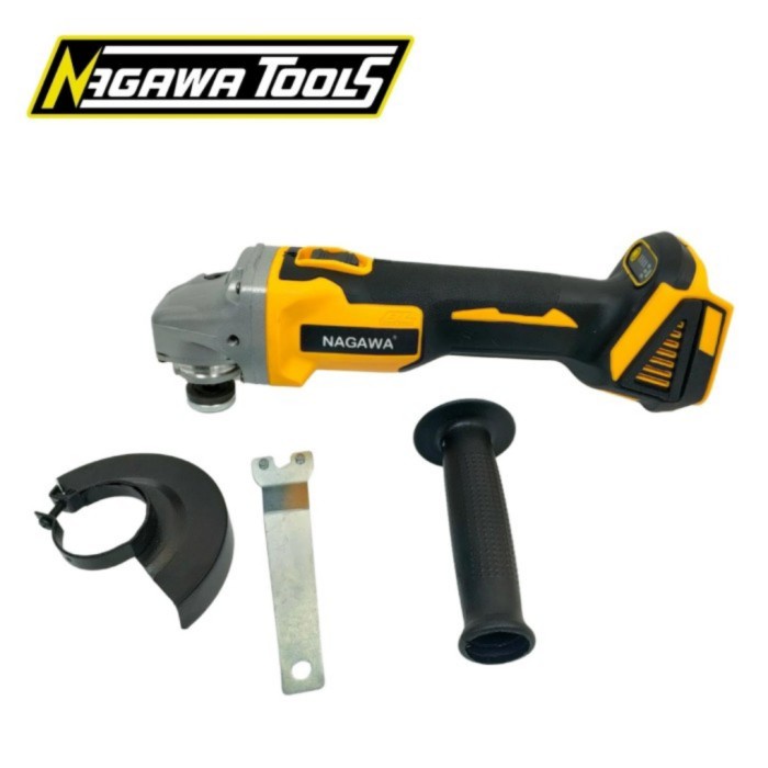Mesin Gerinda Cordless Baterai Nagawa Cg100U 4" Brushless Grinder 4 In