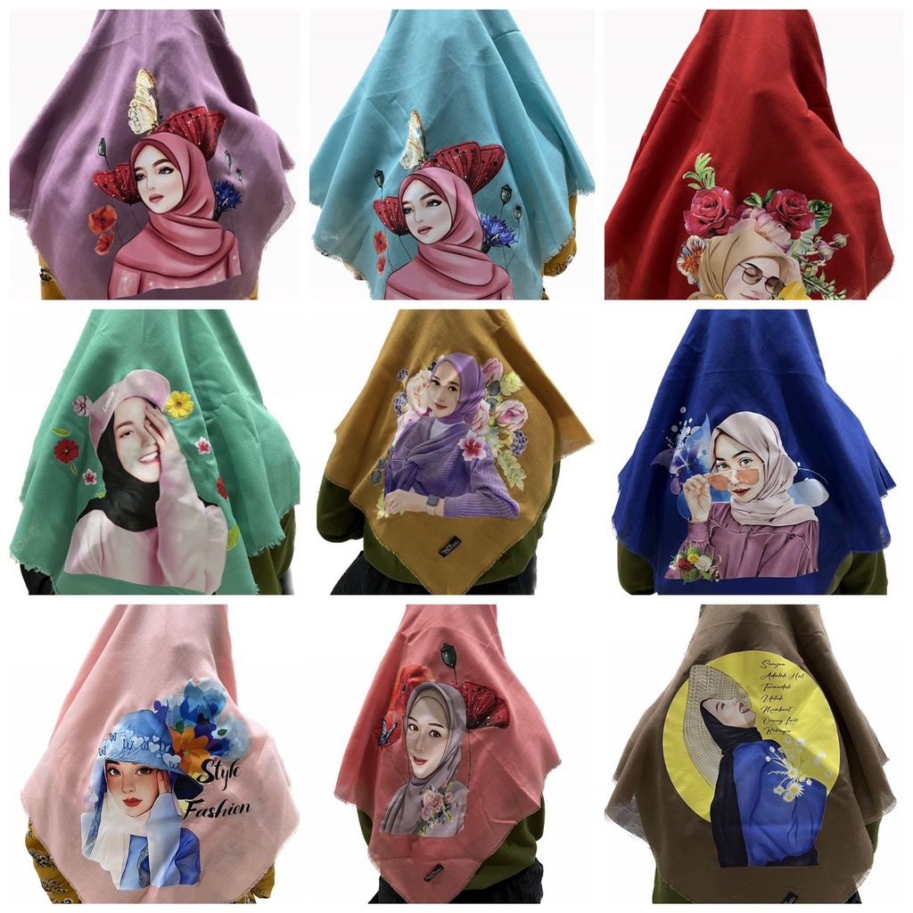 JILBAB SAUDIA RAWIS / HIJAB SEGI EMPAT RAWIS / KERUDUNG SEKOLAH SAUDIA RAWIS / SEGI EMPAT SAUDIA RAW