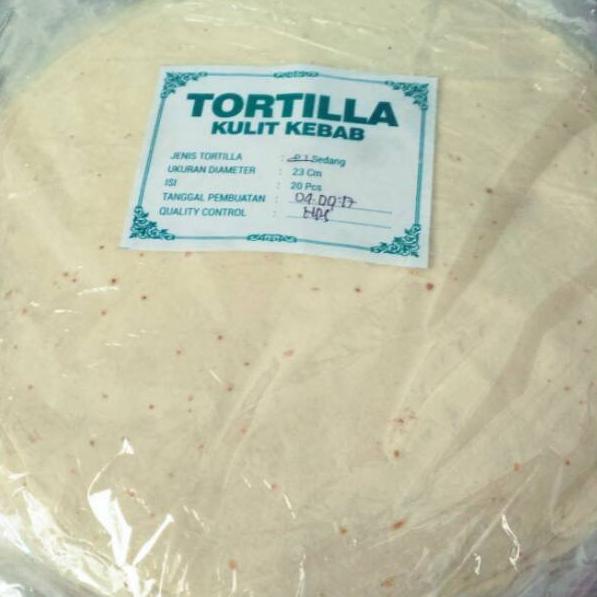 

BEST SELLER Tortilla Kulit Kebab Tidak Mudah Sobek 23 cm isi 20 Lembar ☣