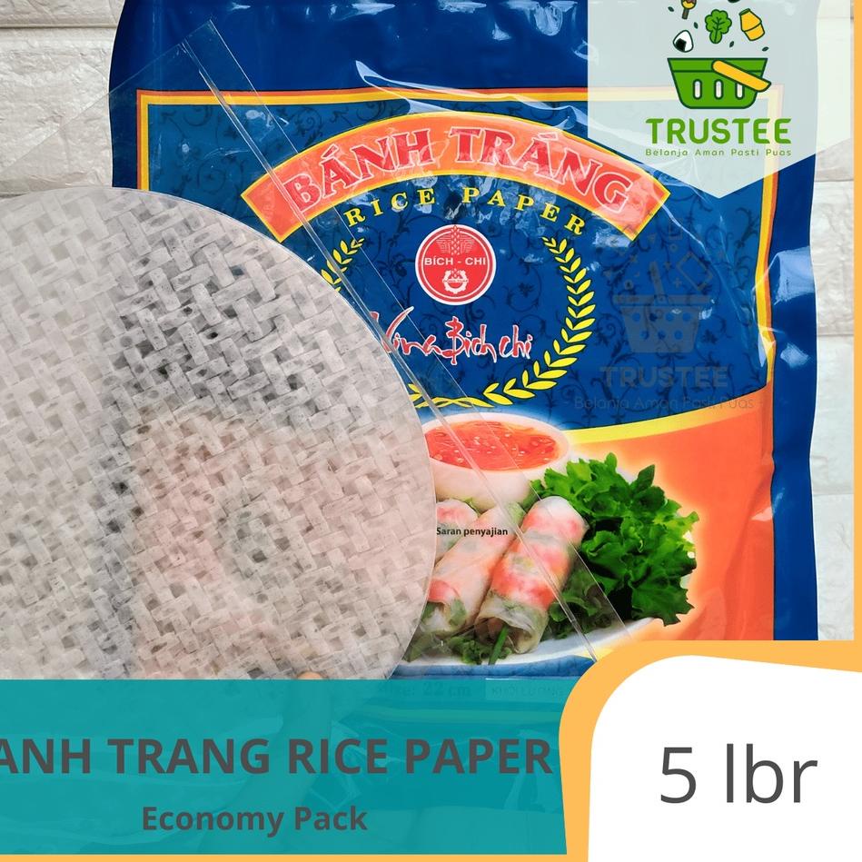 

→ Rice Paper Banh Trang 22 cm isi 5 lembar Kulit Lumpia Vietnam Spring Roll Salad Wrap ザ