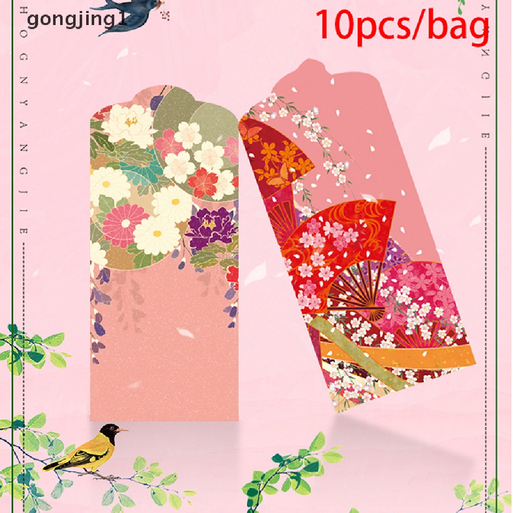 Ggg 10 Pcs Amplop Merah Imlek Kreatif Hongbao Tahun Baru Festival Musim Semi Amplop ID