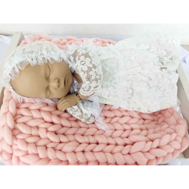 Dress bayi aqiqah perempuan Baju Bayi Newborn baru Lahir Beautiful Set  New Born Baby Dress