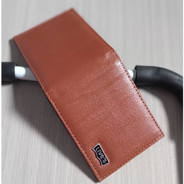 Dompet pria remaja model lipat dua horizontal bahn kulit PU lokal urat logo #dompet #dompetlipat #dompetlokal