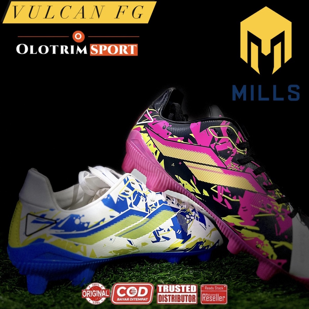 Sepatu Bola Sepak Bola Mills Vulcan FG Original