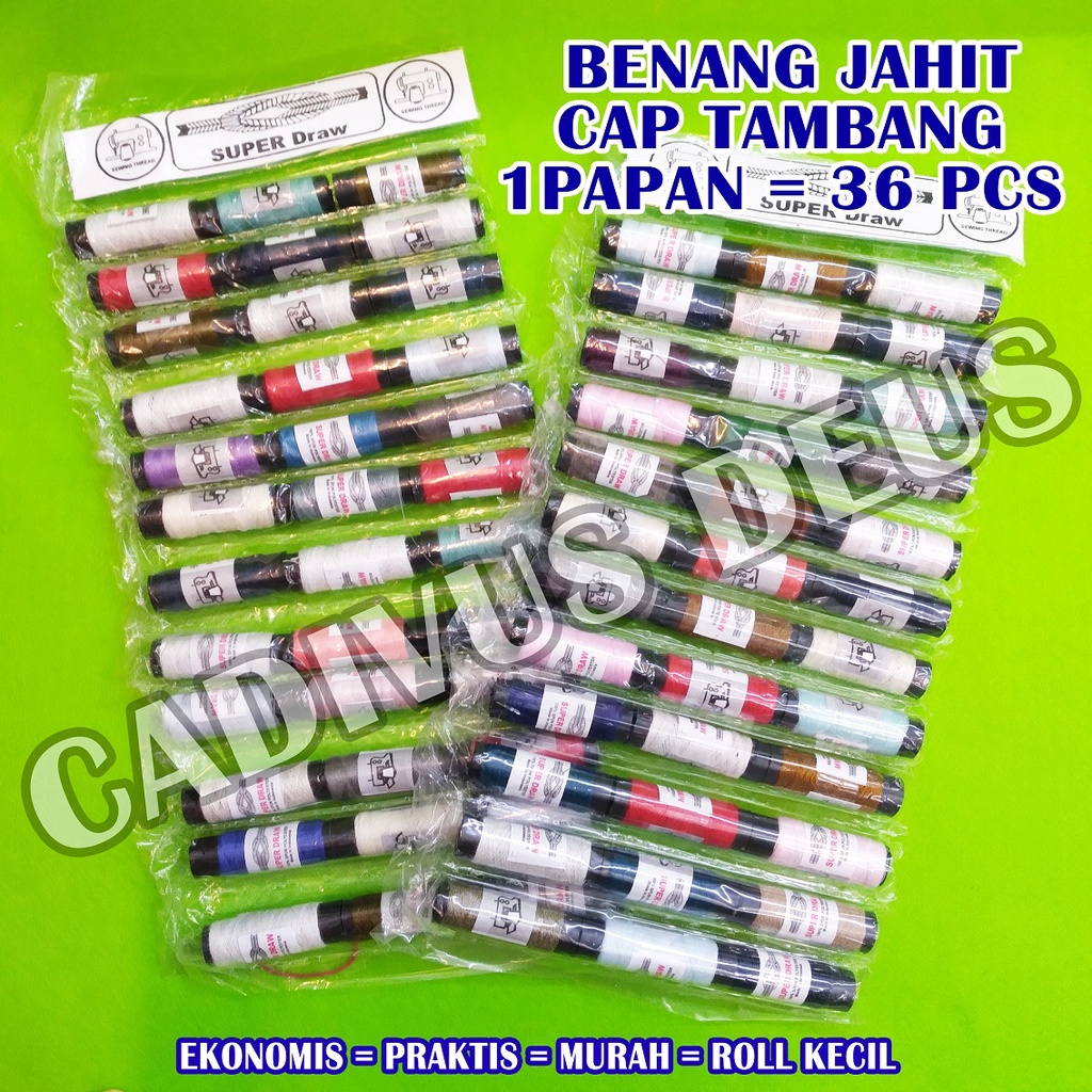 BENANG JAHIT - CAP TAMBANG SUPER - EKONOMIS 36PCS