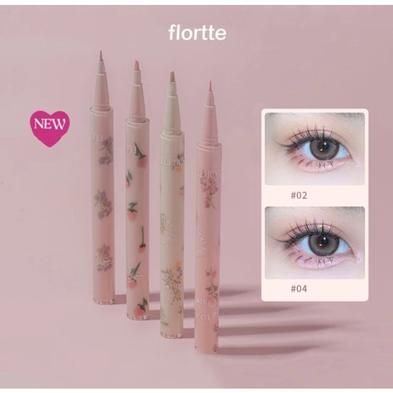 FLORTTE Eyeliner Highlighter Silkworm Aegyosal Nice to Meet Chu