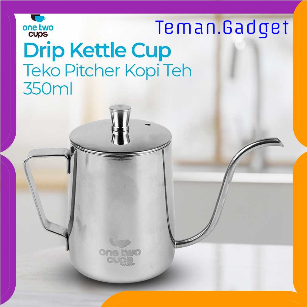 TG - DPR One Two Cups Teko Pitcher Kopi Teapot Drip Kettle Cup Stainless Steel - AA0052