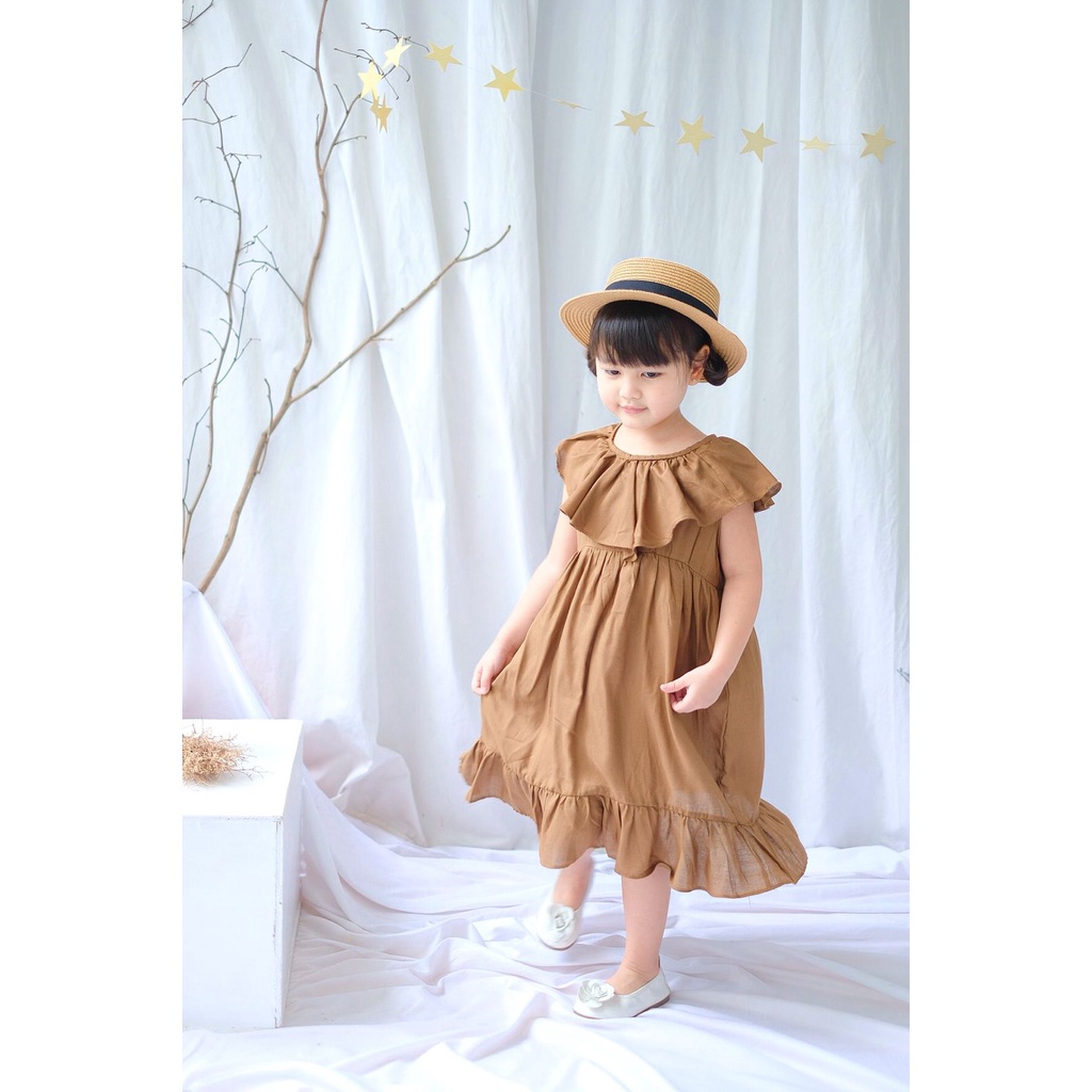 ZASKIYA - Dress Anak Smile Loly Rayon Mix Warna 1-3 Thn