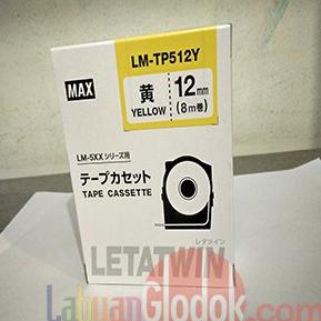 

[BISA COD] TAPE LABEL Letatwin MAX LM-TP512Y Yellow/kuning