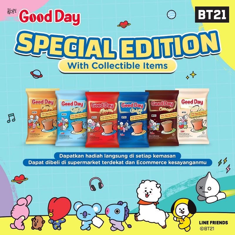 Kopi Good Day Spesial Edition BT21