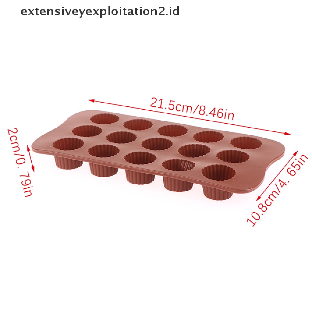 {NEW} Cetakan Silikon Rongga 15cetakan Coklat Alat Dekorag Kue Aksesoris Dapur.