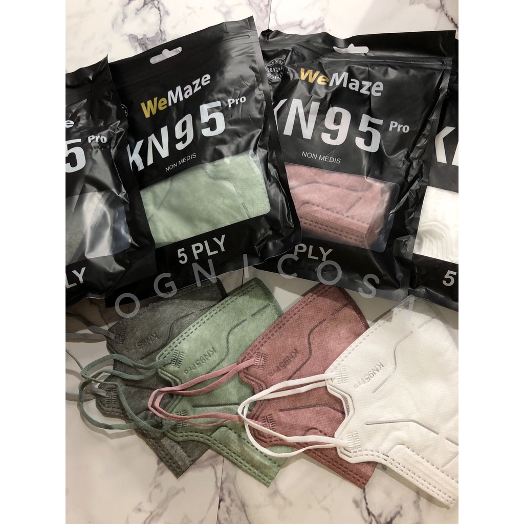 Masker KN95 PRO WeMaze 5 Ply Premium Masker Warna New Wemask 1 Pack isi 10 Pcs ORIGINAL