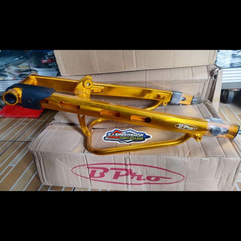 arm bpro b pro ninja rr gold, swing arm bpro ninja rr stabilizer bawah