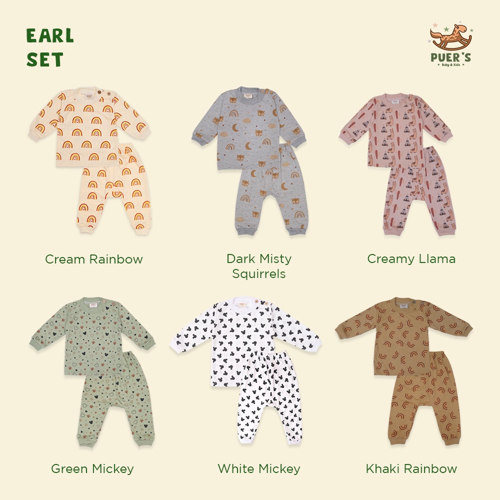 SETELAN BAYI DAN ANAK LENGAN PANJANG PUER'S EARL SET (SETELAN ANAK)