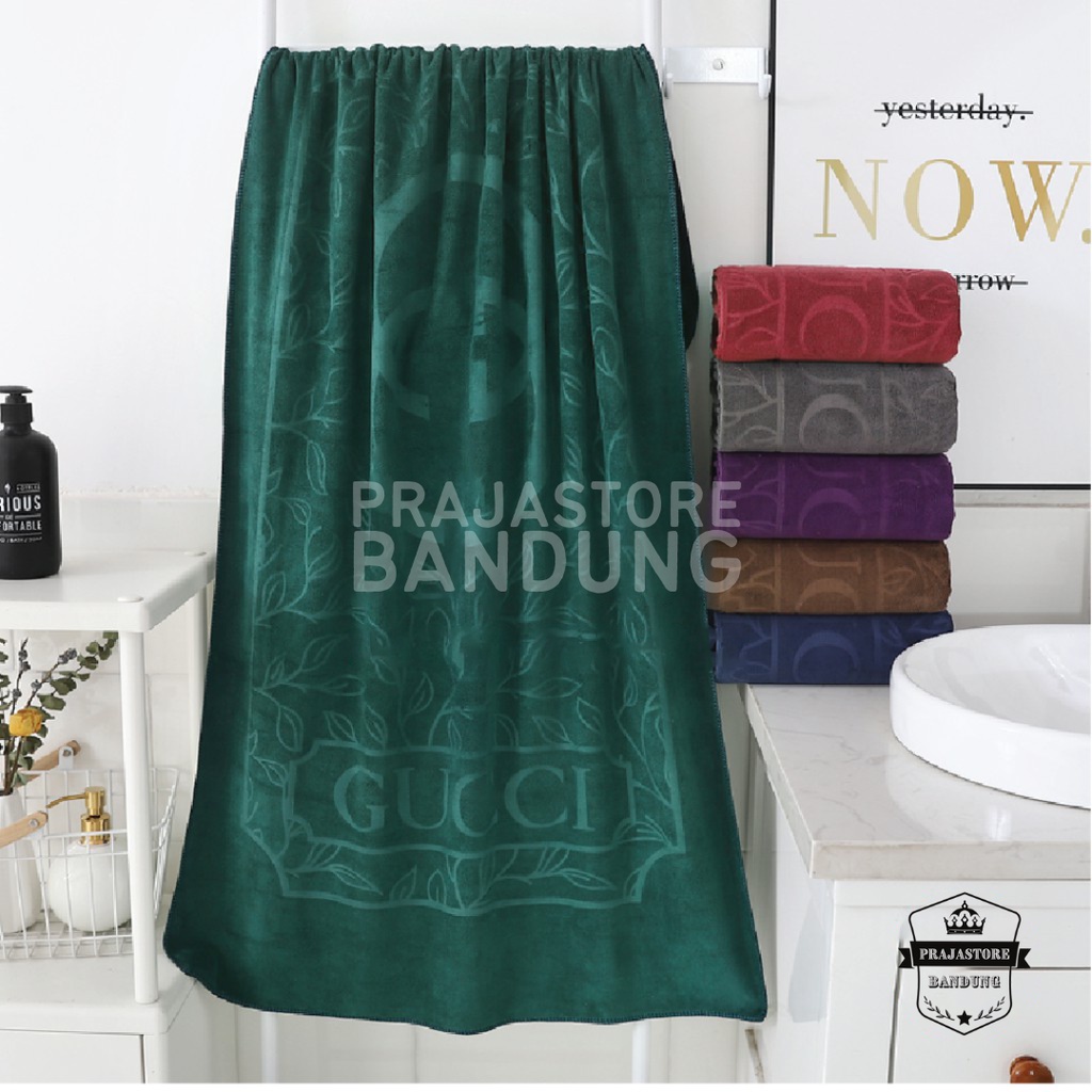 Handuk Mandi Dewasa Gucci Microfiber Jumbo Size 80x160 Tebal Lembut Menyerap Air Super Premium Murah Anduk Guci Lebar Halus Pria Wanita Yg Nyerap Dan Serap Ukran Besar Hanuk Cowok Cewek Towel Grosir Cuci Gudang Termurah Bayar di Tempat COD