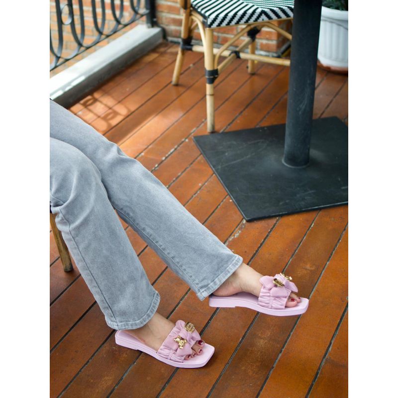 Sandal selop teplek wanita model pita beruang jelly import BALANCE268-X17