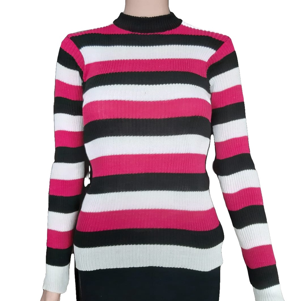 Bica Knit Inner Sweater wanita - press body-pink
