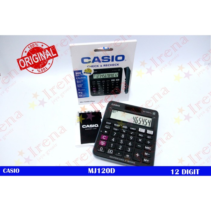 

CASIO MJ 120D KALKULATOR 12 DIGIT ORIGINAL #ORIGINAL