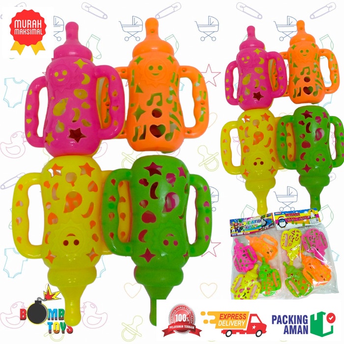 MAINAN KERINCING KERINCINGAN DOT ANAK BAYI ISI 4 PCS MOTORIK Kreatif