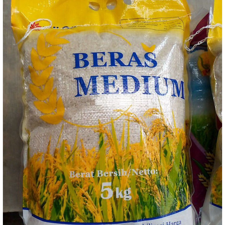 

Beras Medium Bulog 5kg pulen