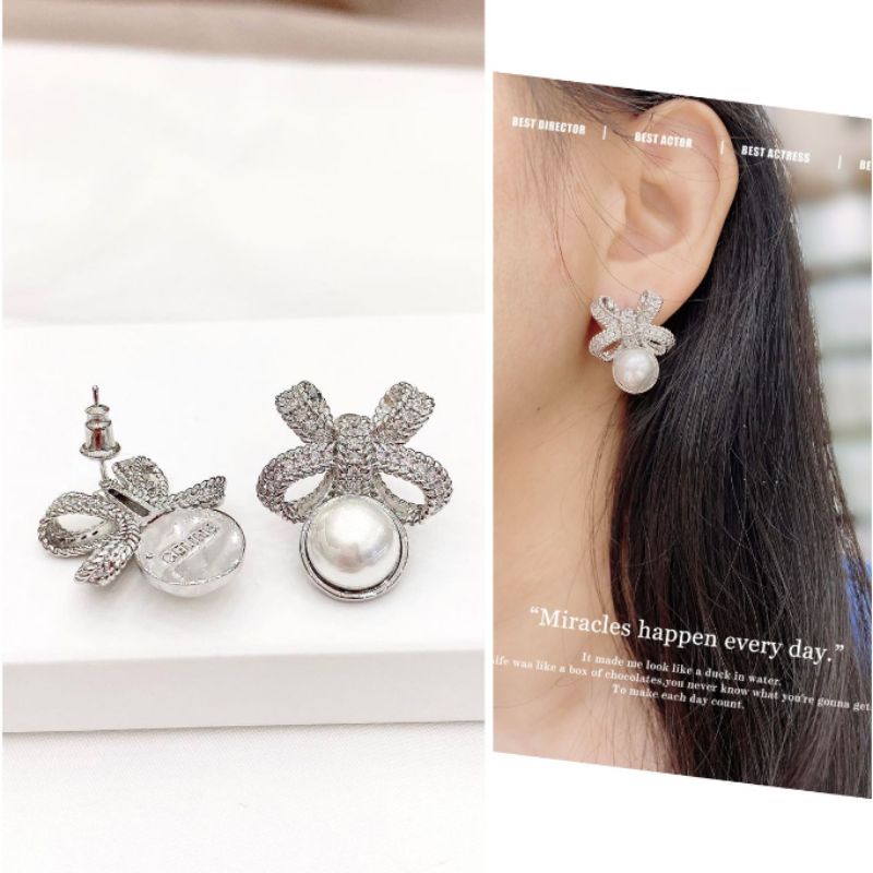 Anting Silver925 perak Premium Quality Anti karat anti alergi Starling silver mata kilau T04