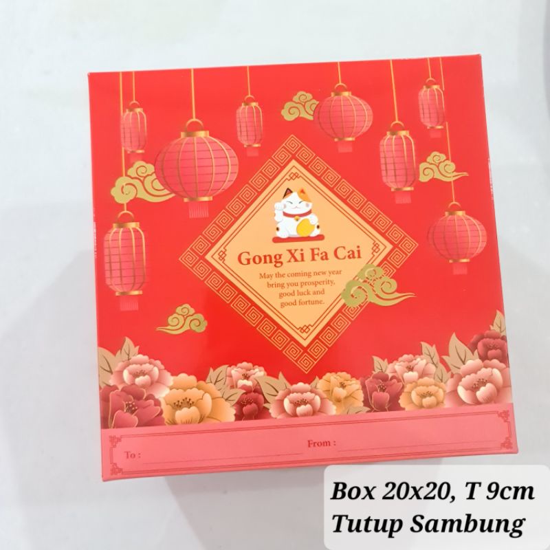 

( Per 10pc) Box Cake Imlek 20x20 / Packaging Chinese New Year