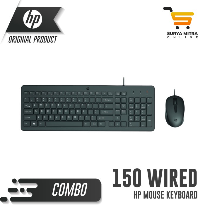 HP 150 Combo Keyboard and Mouse Wired USB