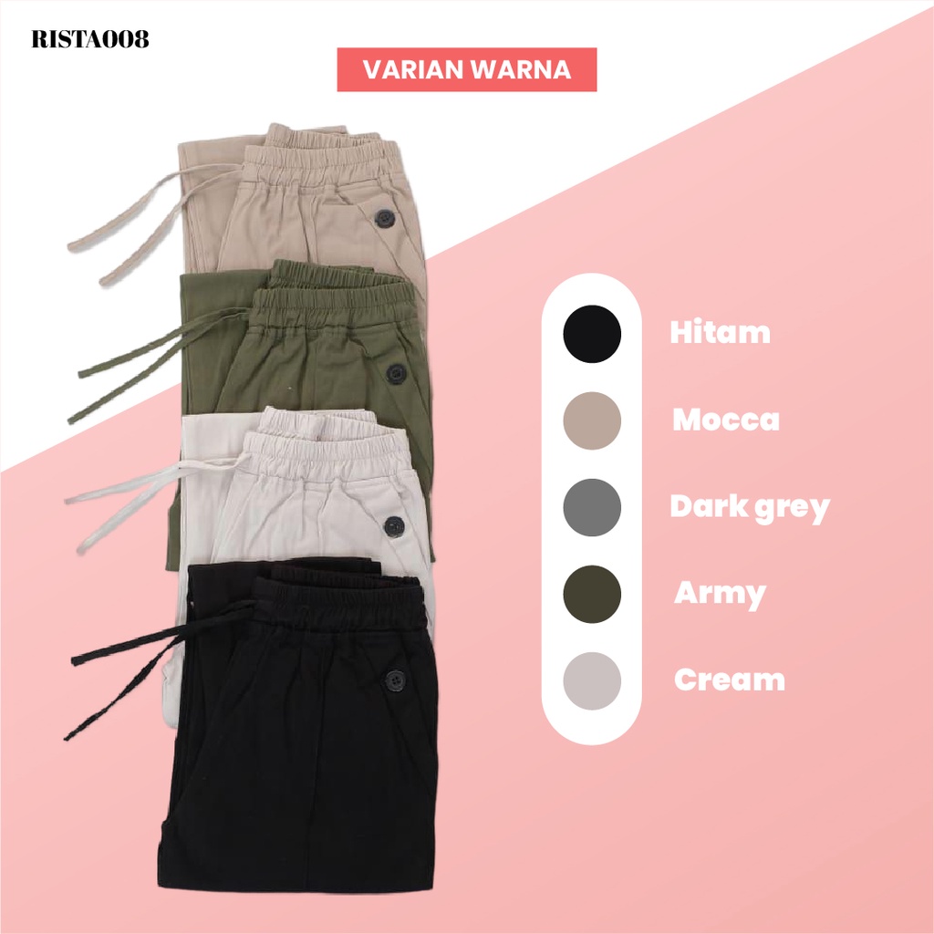 Pakaian Bawahan Basic Baggy Pants Celana Kerja Wanita Kantor Kekinia Terlaris Termurah