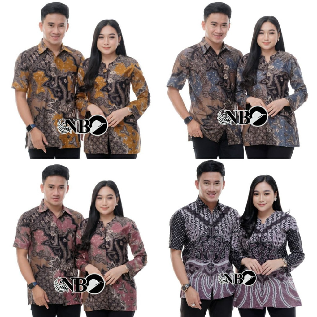 tey-17 Batik wanita ASJ SA HRB026 Kenongo Kemeja Tosca Pendek