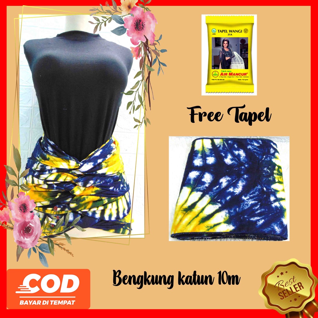 [FREE TAPEL]Bengkung Ibu melahirkan 10m /Bengkung kain /Bengkung Andien/ Belly binding /stagen tradisional