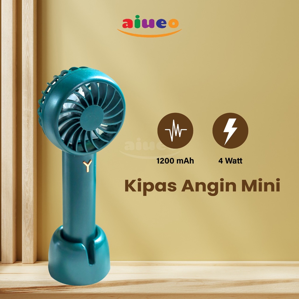 Kipas Angin Mini Portable Konser Travel Genggam Lipat Mini Fan Dengan Dudukan