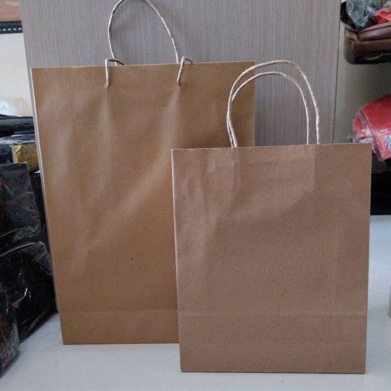 Jual Paperbag Coklat/Paper Bag Polos/Paperbag Polos/Paper Bag Kertas ...