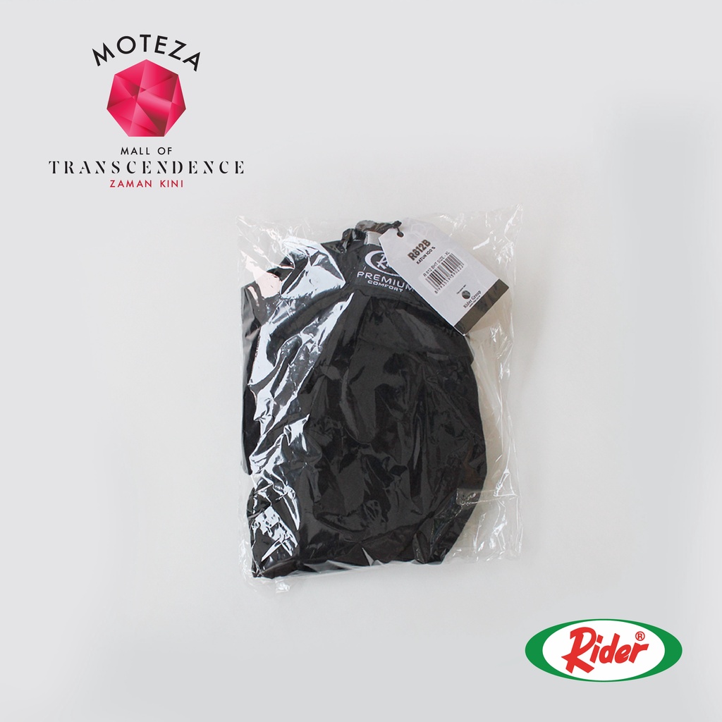 RIDER Premium R 812 B R812B - Celana Dalam Pria Boxer Katun - Hitam Abu | Size S M L XL 2XL 3XL 4XL 5XL Jumbo Big Size