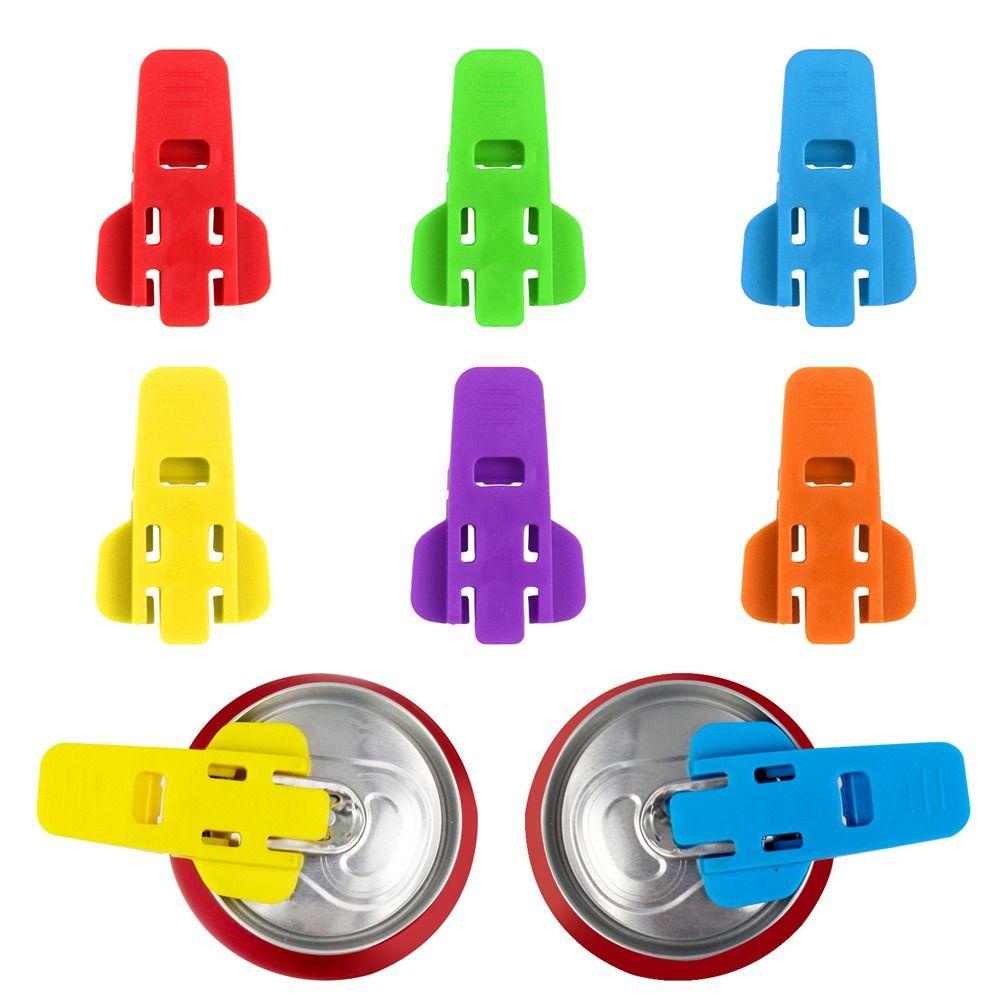 Solighter 6pcs Easy Can Opener Drink Beer Portable Alat Dapur Toples Dapat Disegel