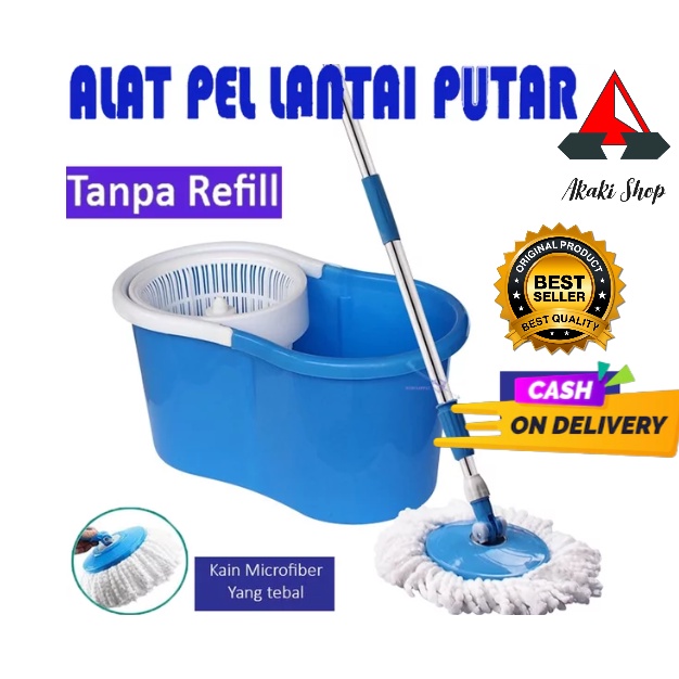 Spinmop Alat Pel Lantai spin mop Kain Pel Rotary Mop