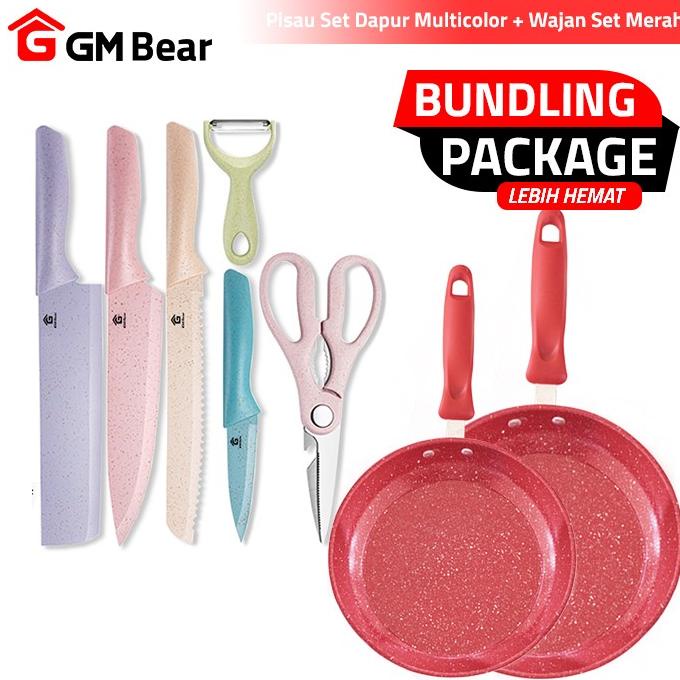 (BUNDLING) GM Bear Pisau Set 1138 + Wajan Set 1240