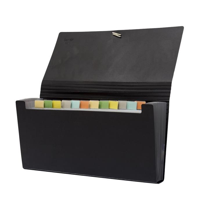 

TERMURAH Bantex Expanding File Cheque (12 Pockets) Black #8811 10