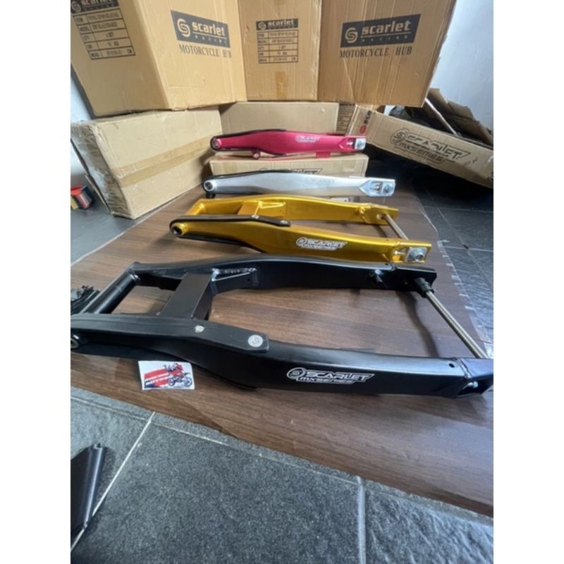 Sasis Swing ARM KLX 150 D Tracker 150 Scarlet Long Model KTM 66CM Scarlet Racing Original