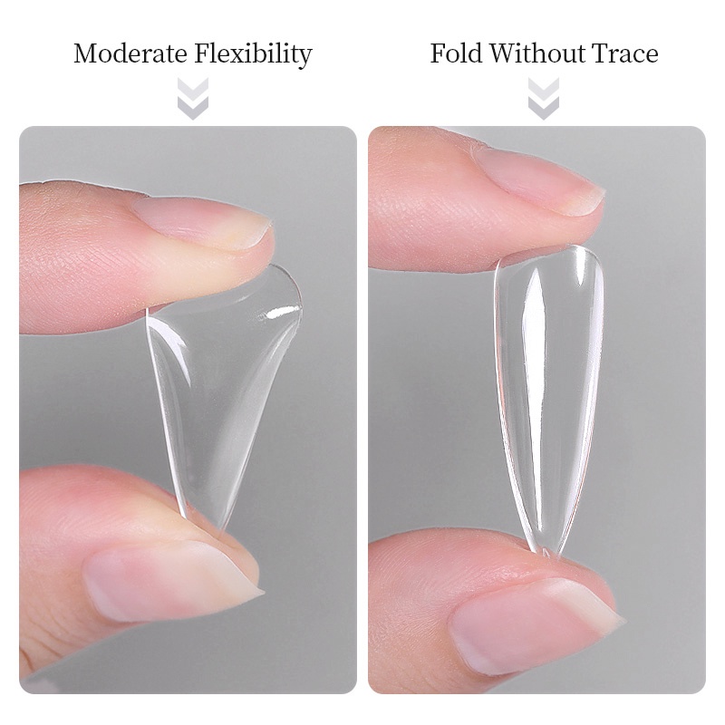 Nail Art Press on Kuku Palsu Fake Nails Peti Mati Gel Nails Extension System Full Cover Pendek Nail Gel Tips Alat Aksesoris Seni