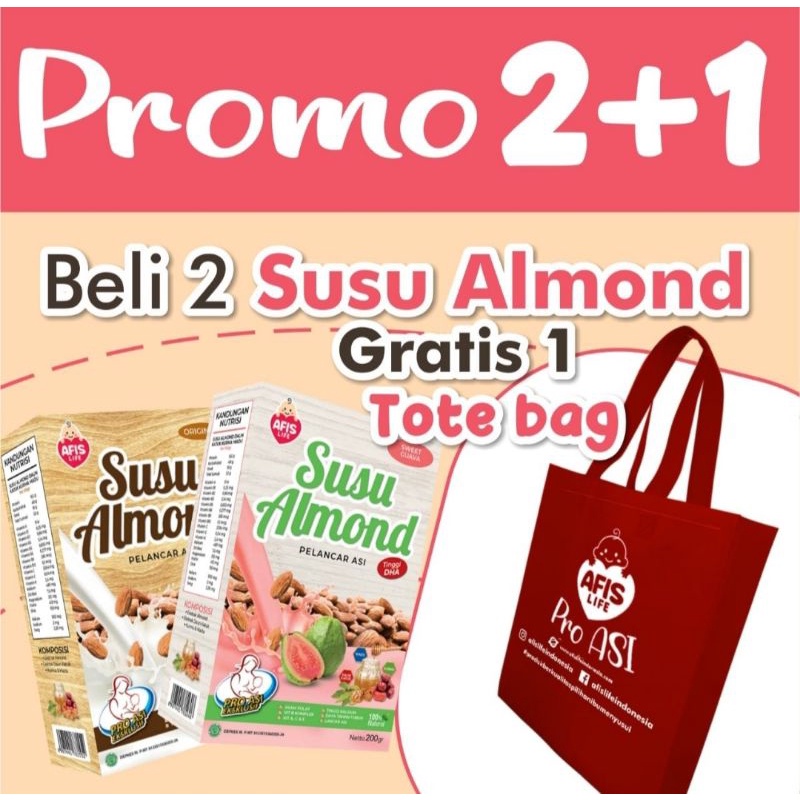 Afis Susu Almond Pelancar Asi / Booster Asi 200 gram