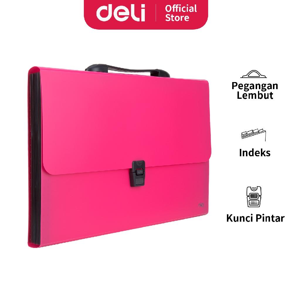 

DELI EXPANDING FILE SERI RIO FC 14 POCKETS DENGAN SMART LOCK EB40432 EB40442 EB40452 TERLARISS...,,,,,