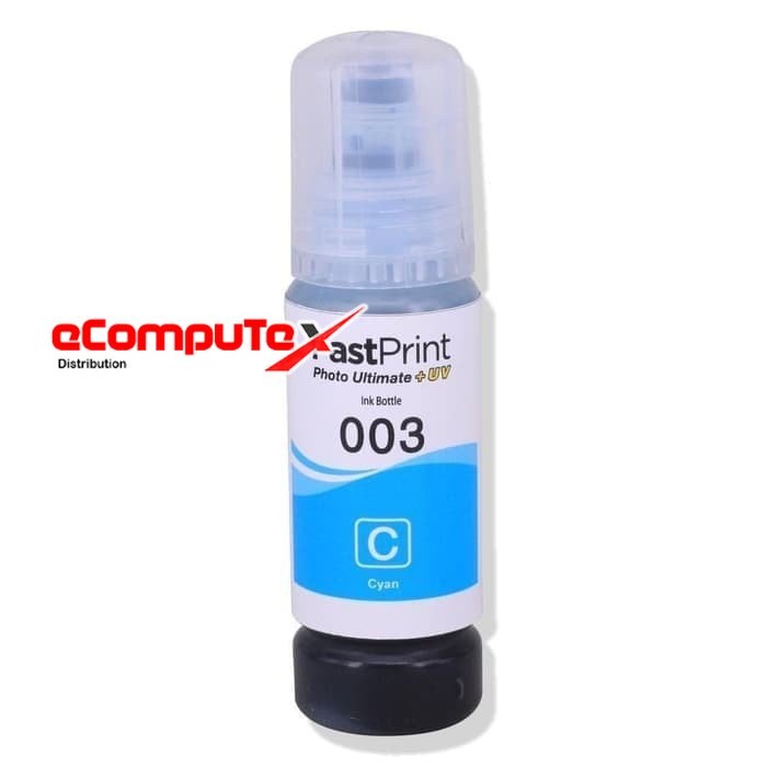 TINTA EPSON 003 CYAN / T003 BIRU ORIGINAL RESMI FOR L5190 L3150 L1110