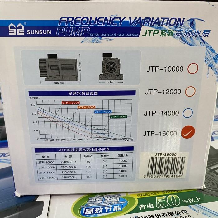 Sunsun Jtp 16000 Jaminan Original Pompa Kolam Aquarium Hemat Listrik