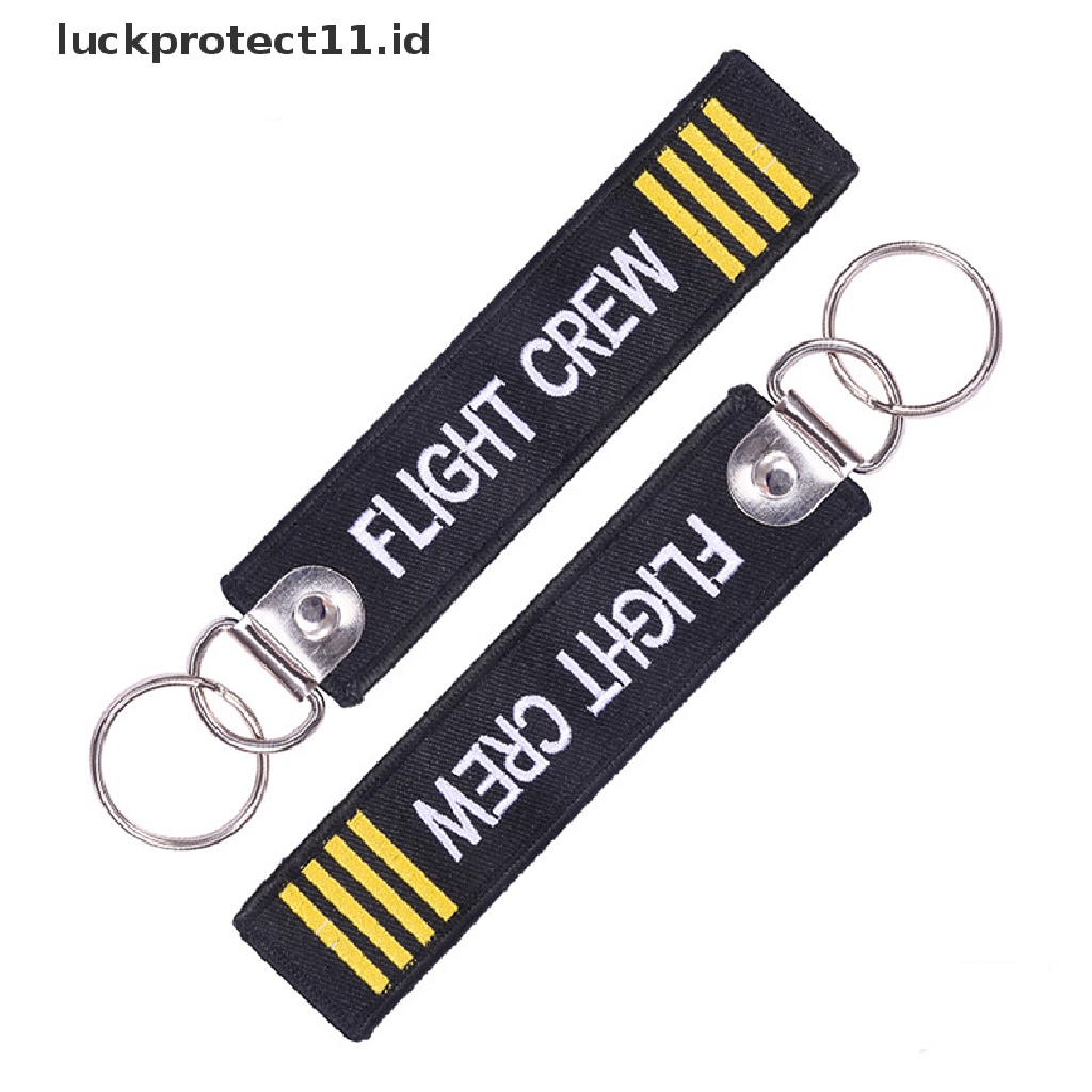 /Fashion Hot//// Gantungan Kunci Perhiasan Bordir Co-Pilot Key Chain Untuk Hadiah Penerbangan Luggage Tag.