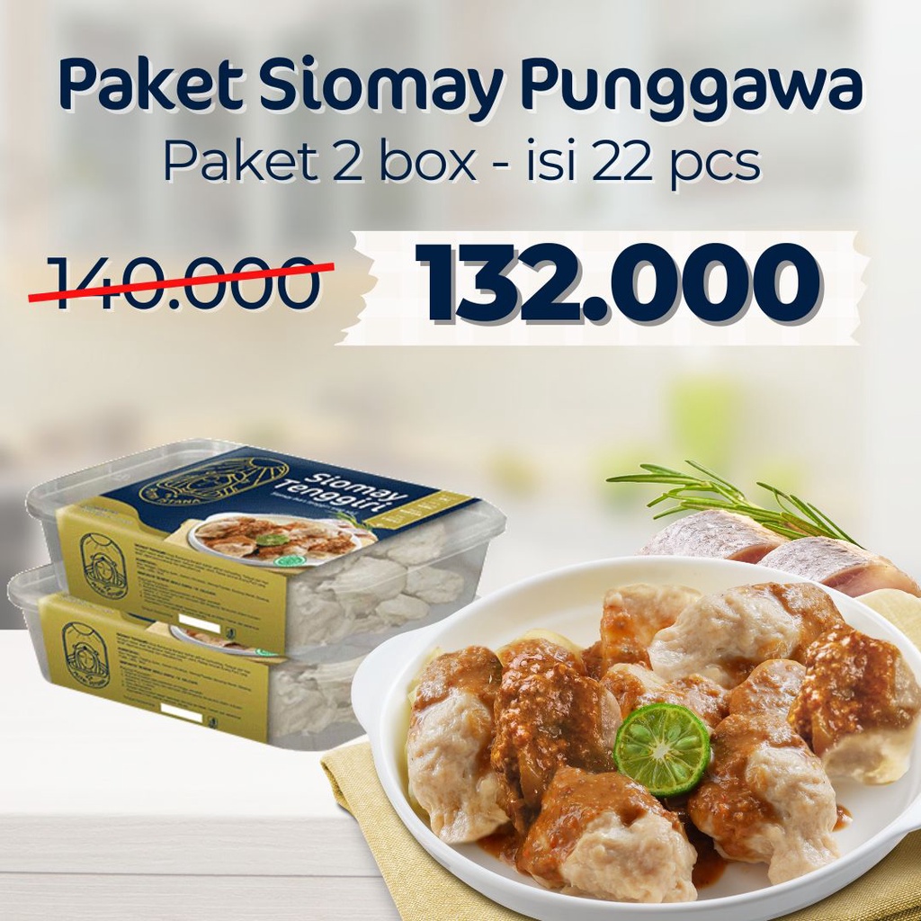 

Siomay Tenggiri Saus Kacang jajanan Premium khas bandung Frozen 2 box