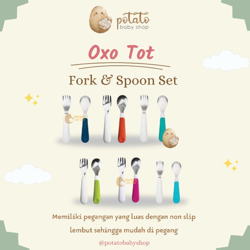 Oxo Tot Fork &amp; Spoon Set with Case